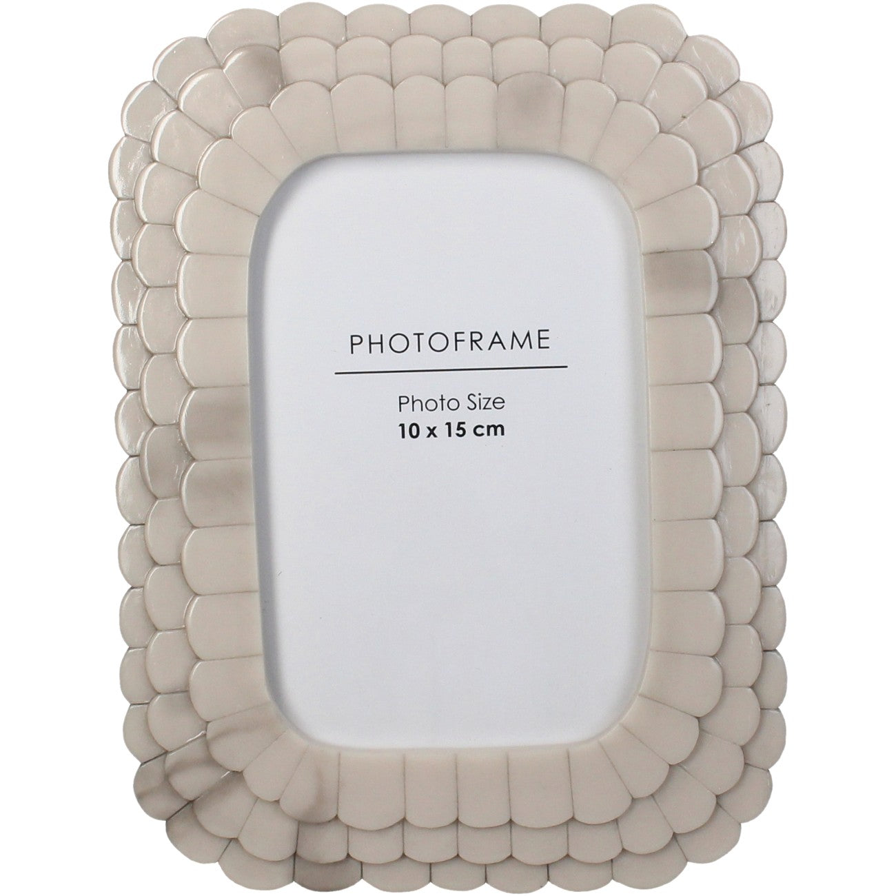 TILEWAVE SCALLOP TILED PHOTO FRAME 4X6