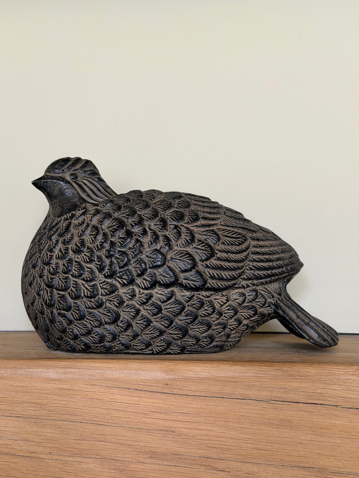 Quail sculpture