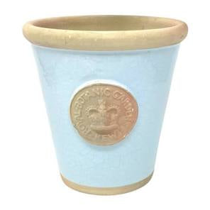 Kew Royal Botanic Gardens Small Long Tom Plant Pot | Duck Egg Blue