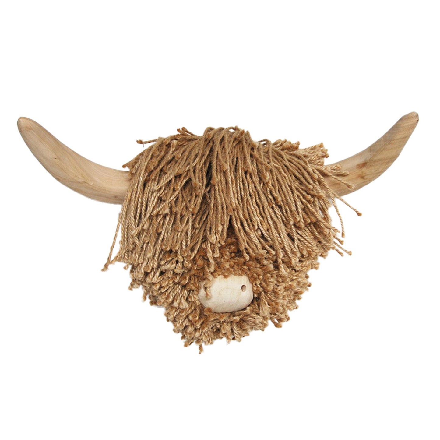 Alisa large wall hanging highland cow head - Seasons Home Interiors