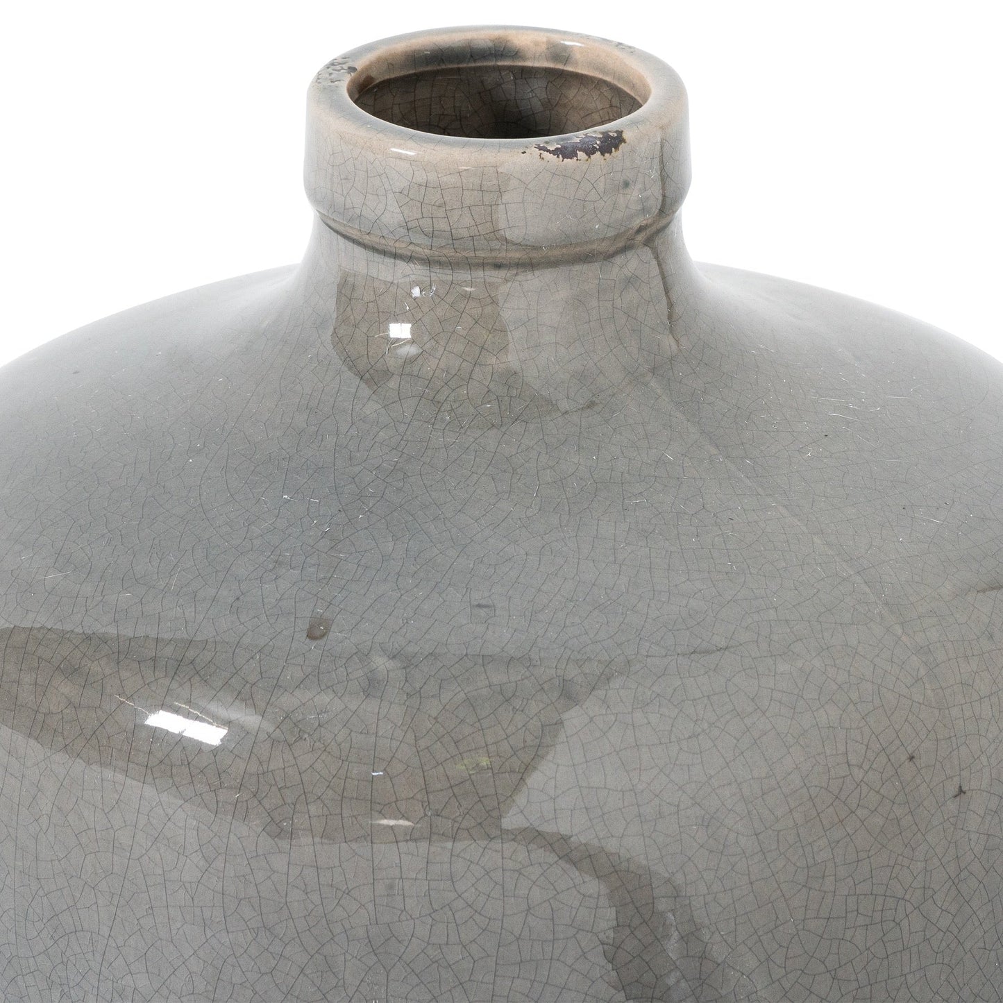 Garda Grey Glazed Chive Vase - Seasons Home Interiors