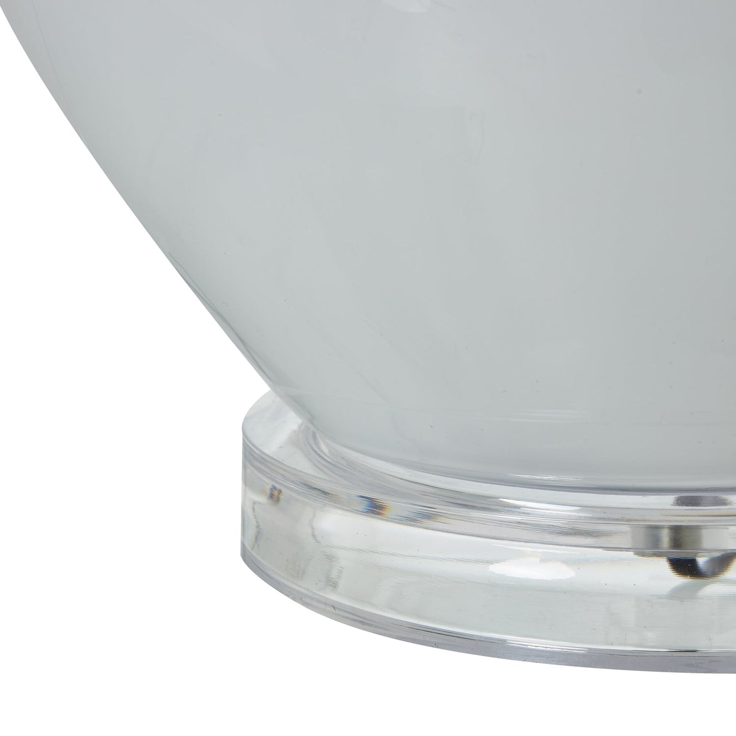 Grey Shadows Table Lamp With Linen Shade - Seasons Home Interiors