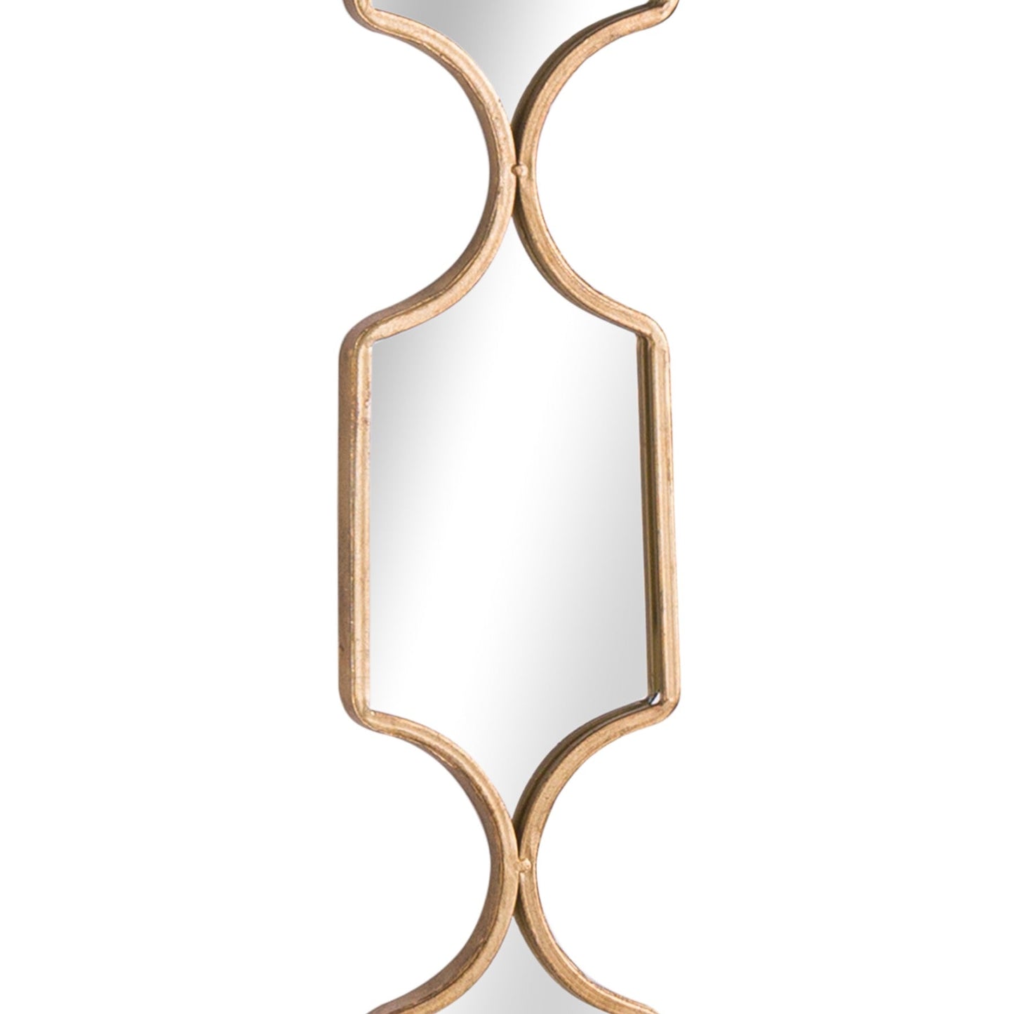 Square Decorative Hanging Collage Mirror In Gold - Seasons Home Interiors