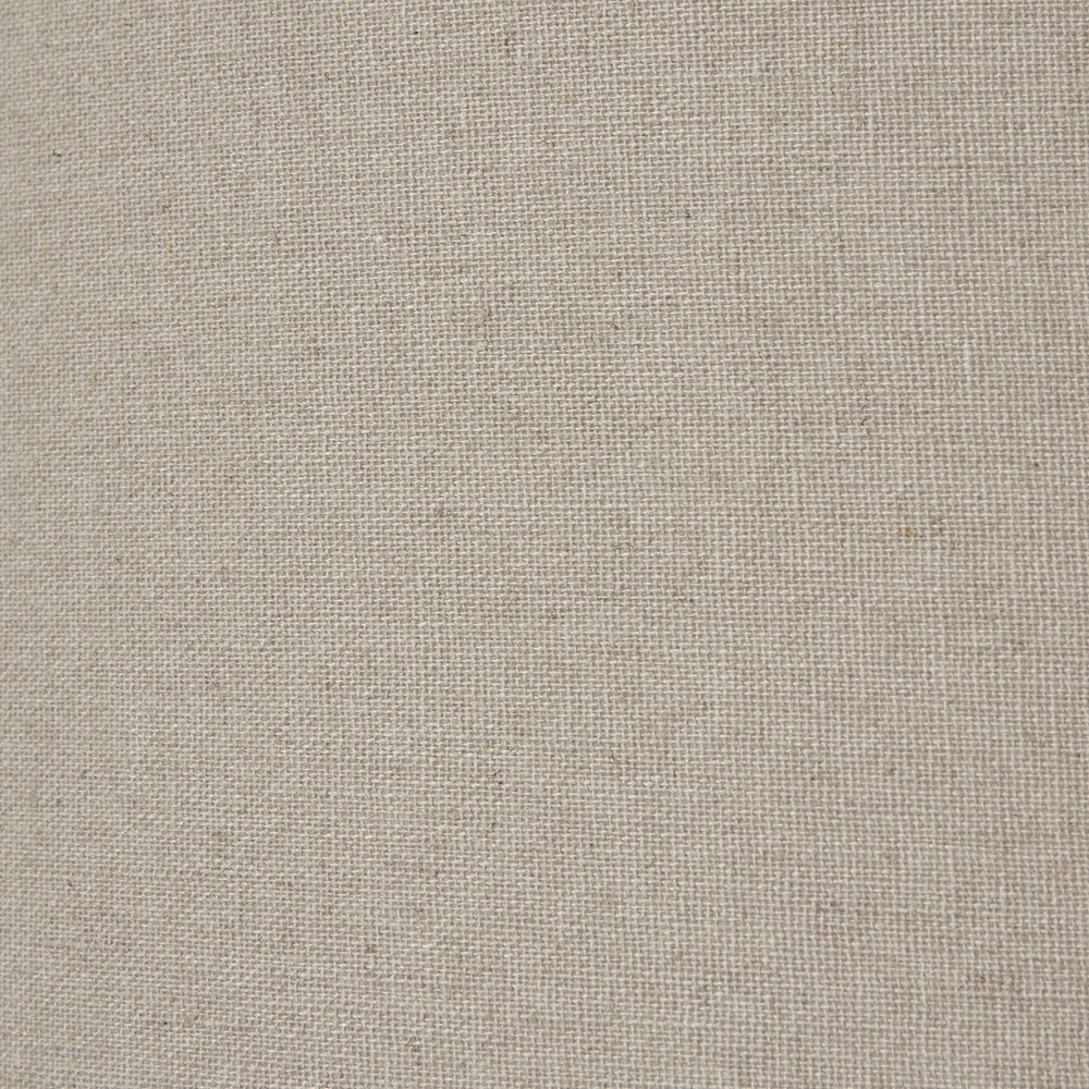 Squat White Beaded Ceramic Lamp with Linen Shade - Seasons Home Interiors