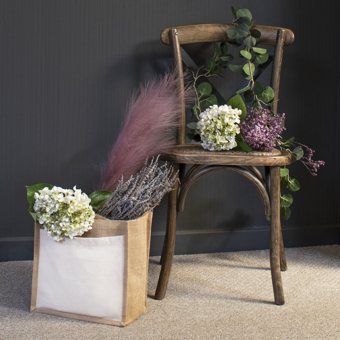 White Lace Cap Hydrangea - Seasons Home Interiors