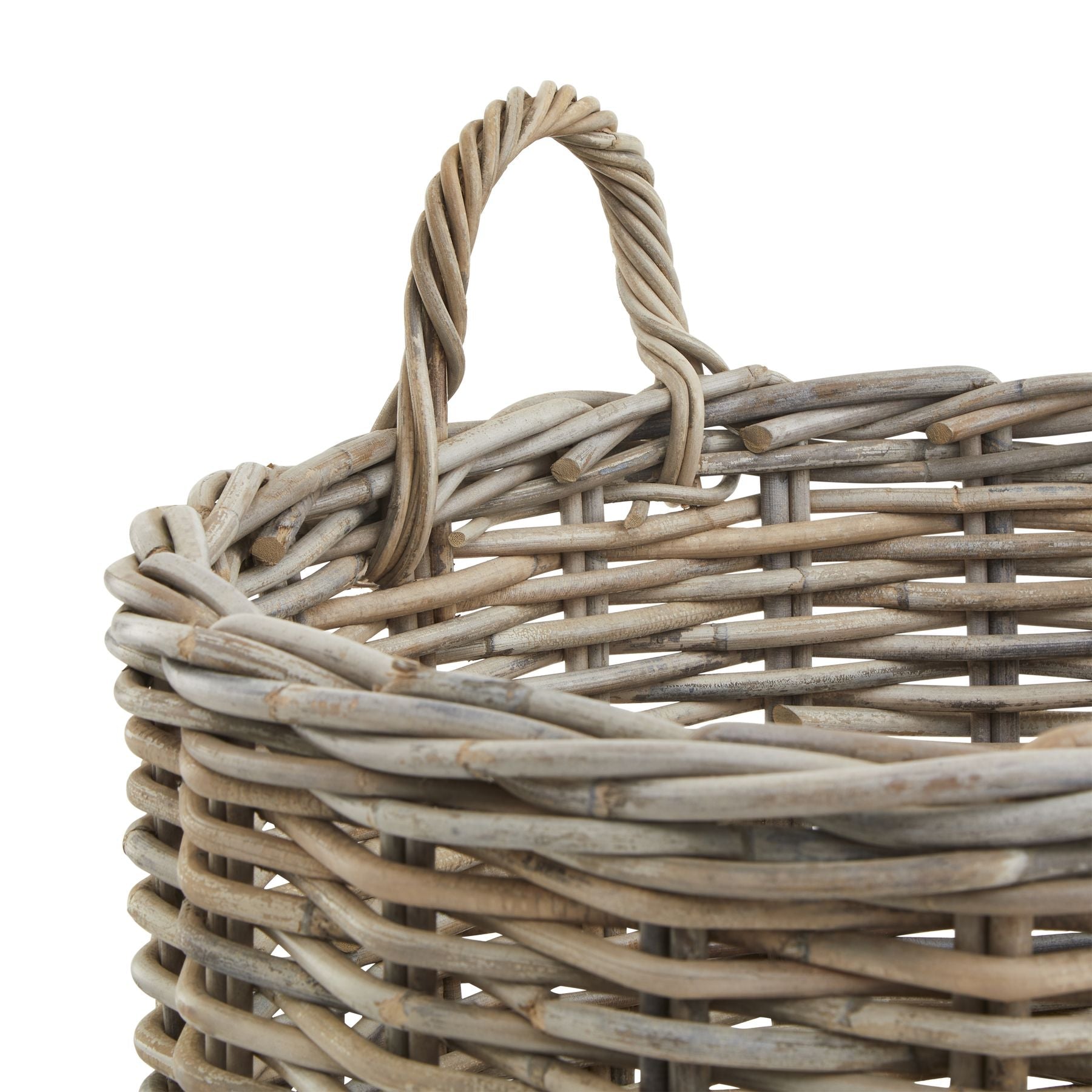 1 large Kubu Rattan Round Storage Basket - Seasons Home Interiors