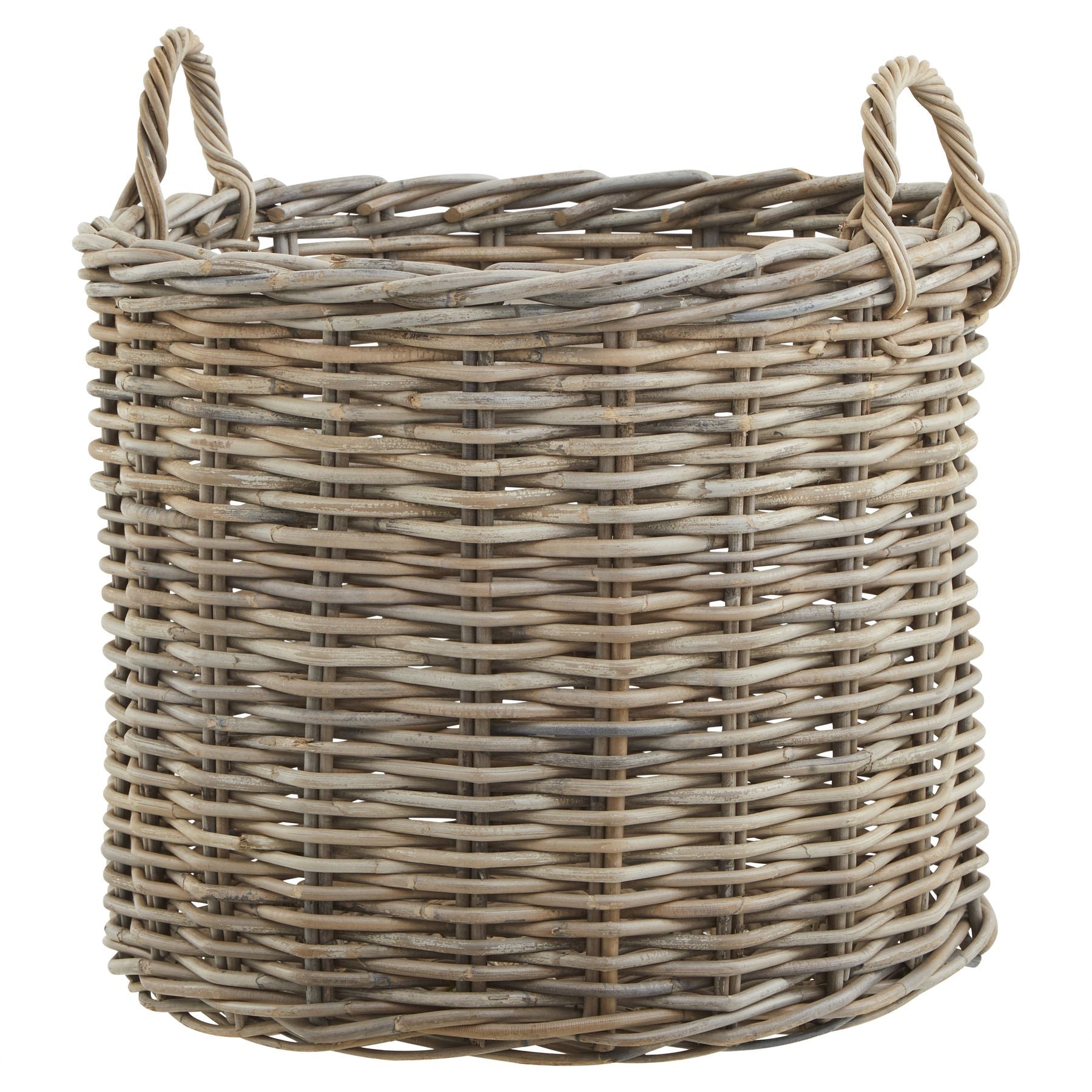 1 large Kubu Rattan Round Storage Basket - Seasons Home Interiors