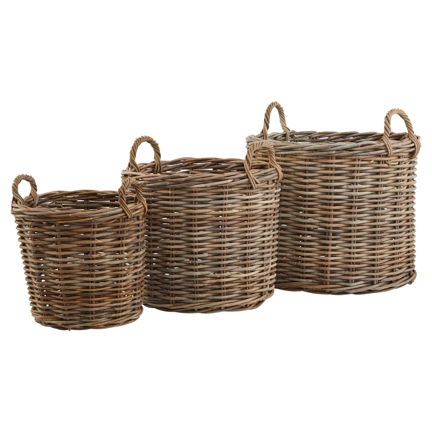 1 large Kubu Rattan Round Storage Basket - Seasons Home Interiors