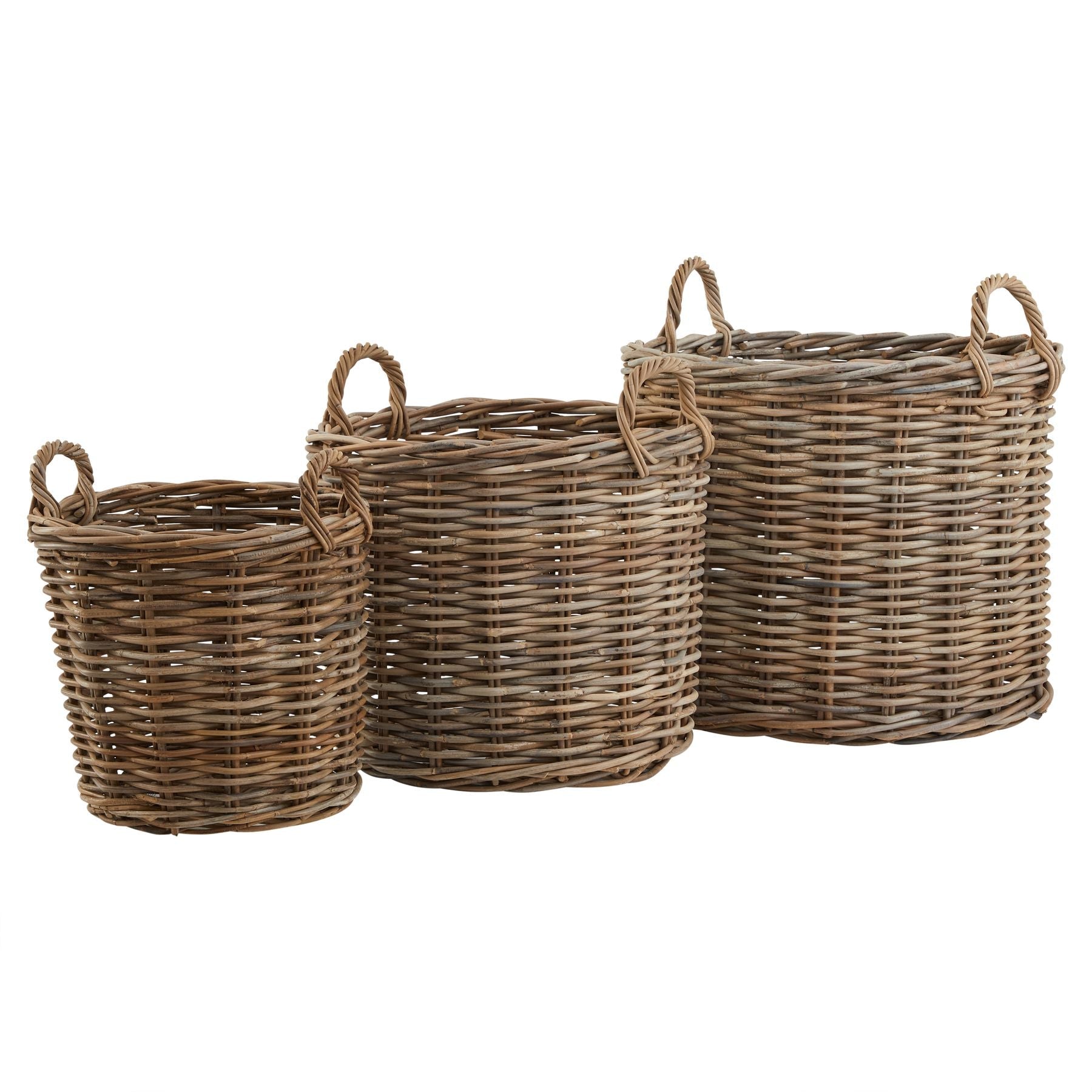 1 large Kubu Rattan Round Storage Basket - Seasons Home Interiors