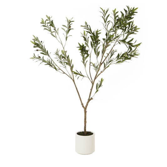 180cm Artificial Apulia Olive Tree – Realistic Mediterranean Faux Plant