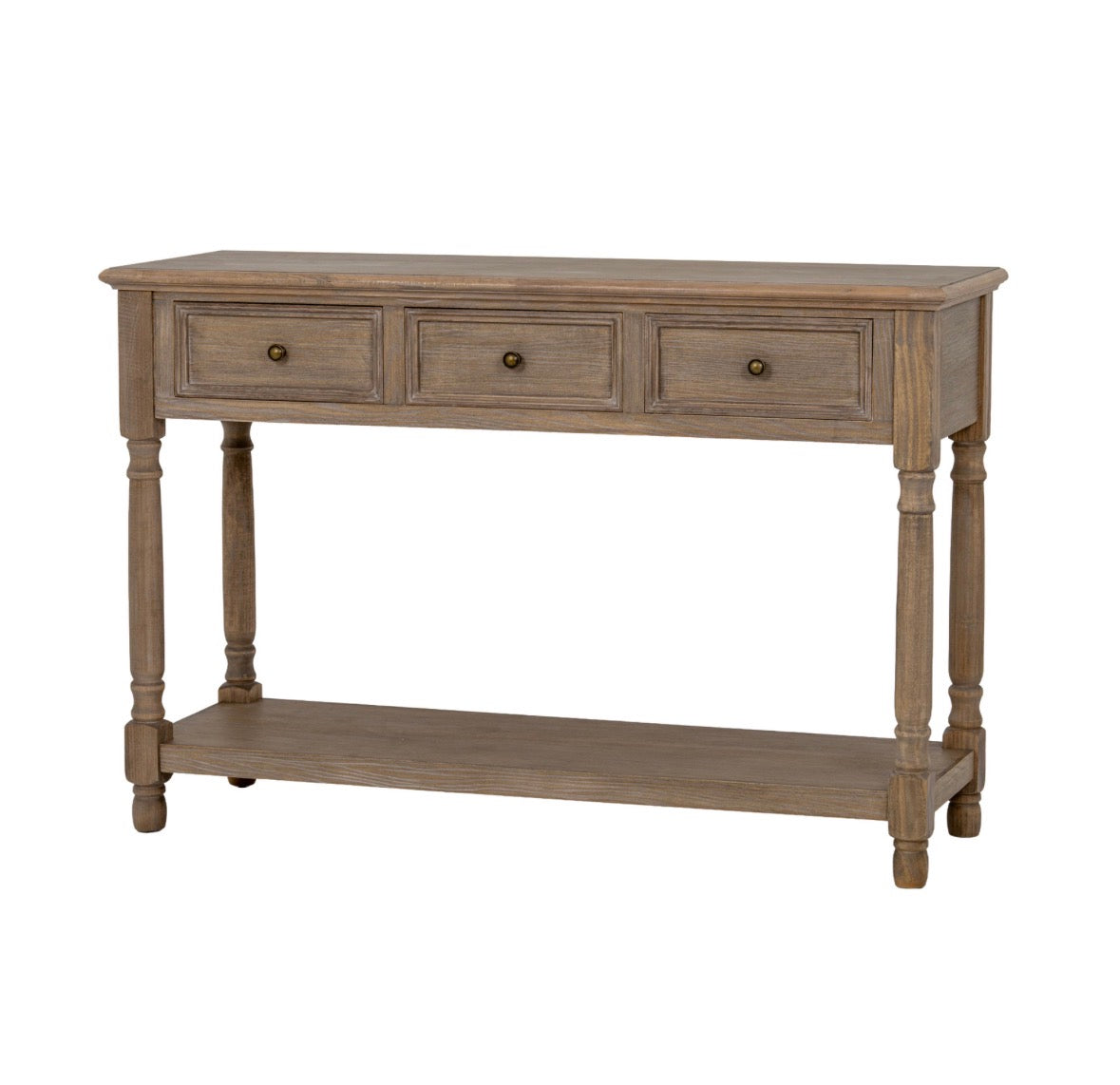 Delphine Collection 3 Drawer Console With Shelf