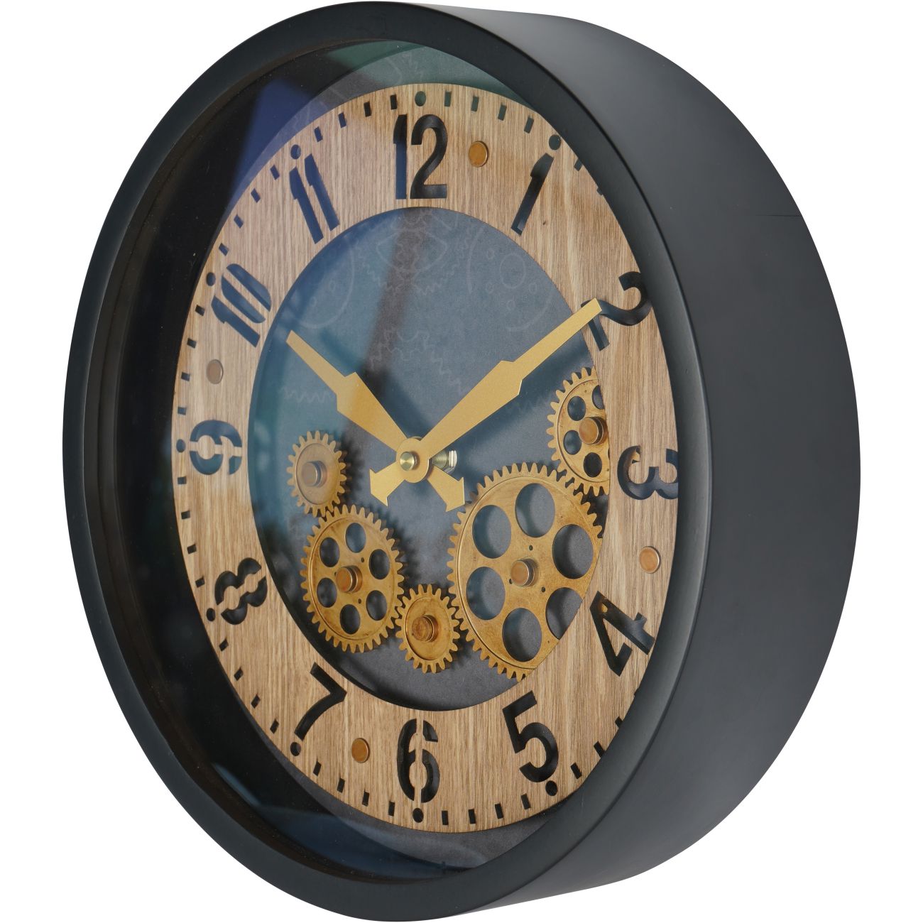 Palladium small cogs clock - black