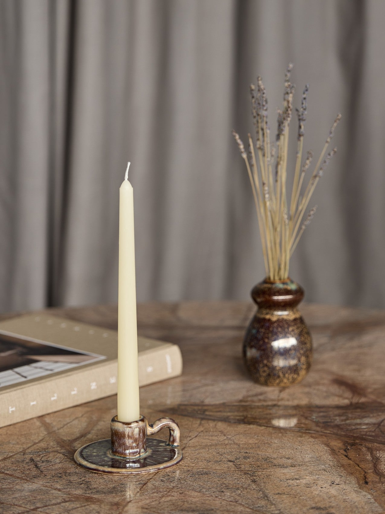 Denton Glazed Candlestick