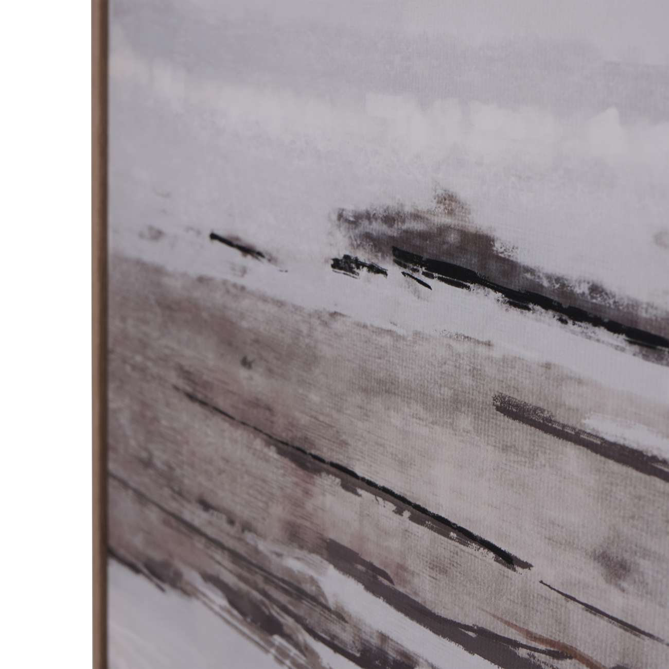 Blurred seascape framed canvas wall art