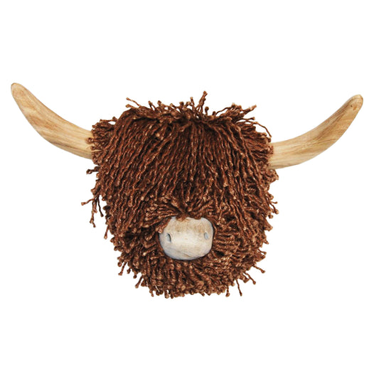 Alisa large wall hanging highland cow head