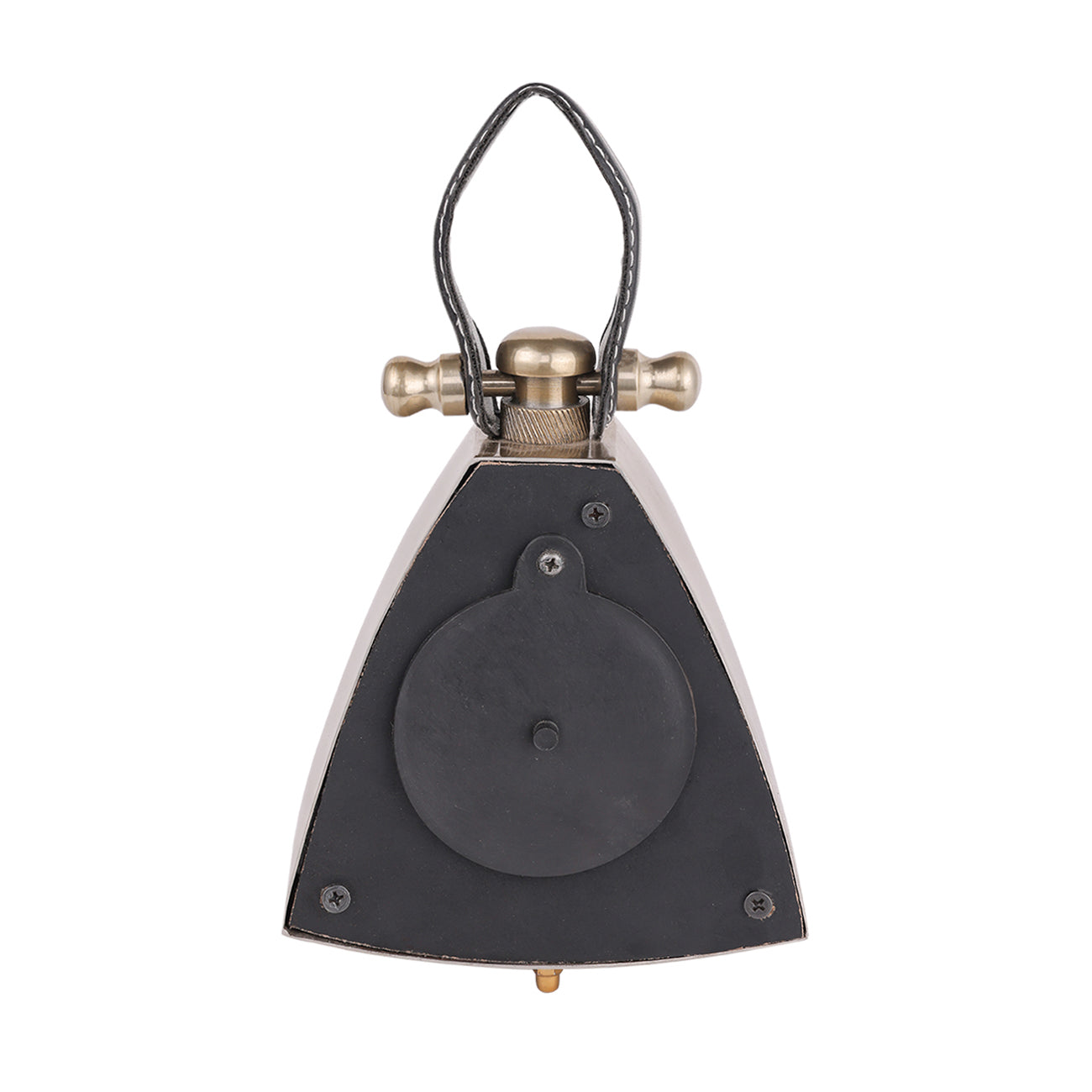 Isosceles Brass Curved Clock - small