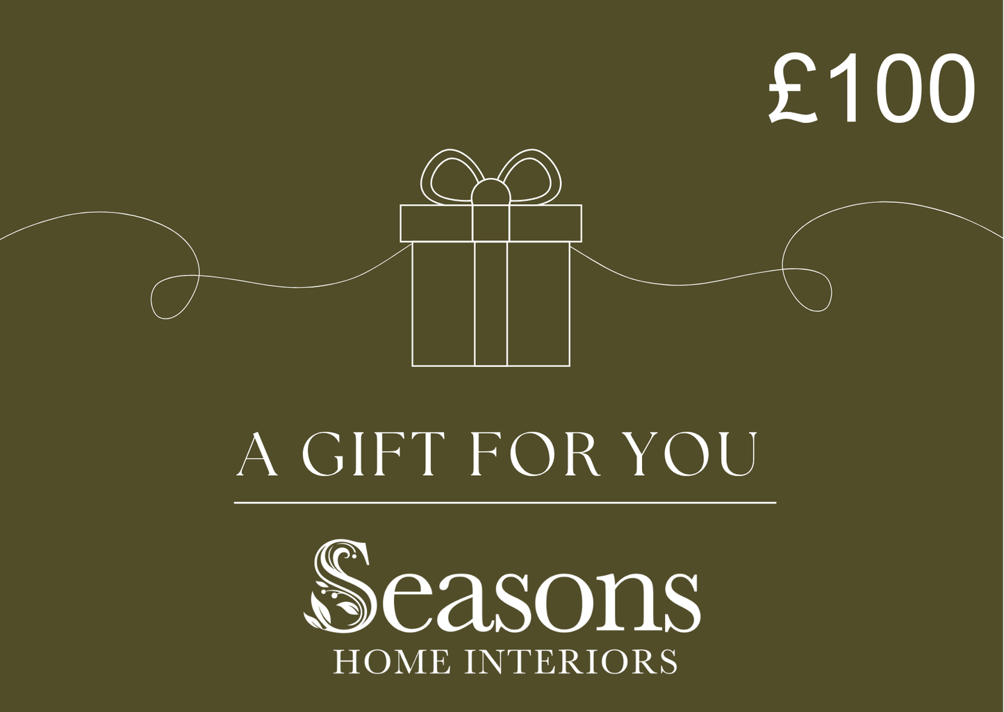 Seasons Home Interiors Gift Card