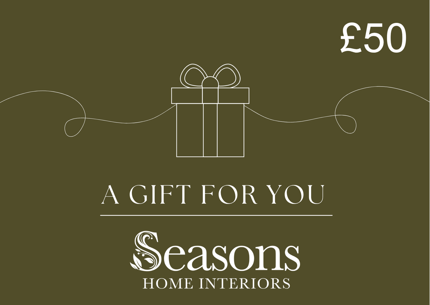 Seasons Home Interiors Gift Card