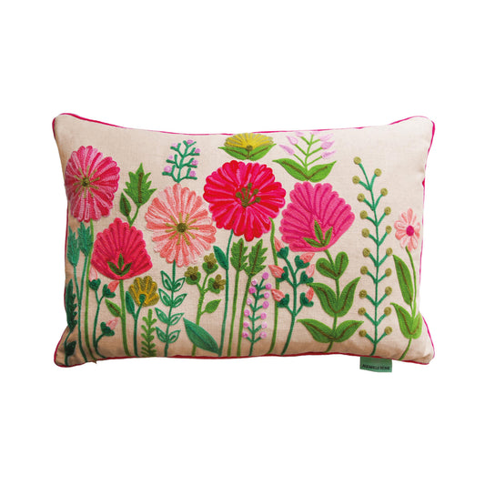 Ensley Pink Linen Cushion