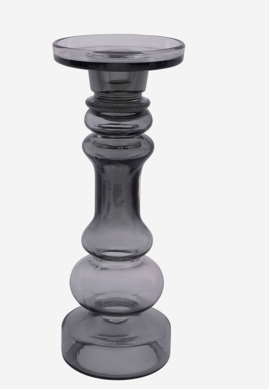Vitram smoky glass candle holder - 30 cm