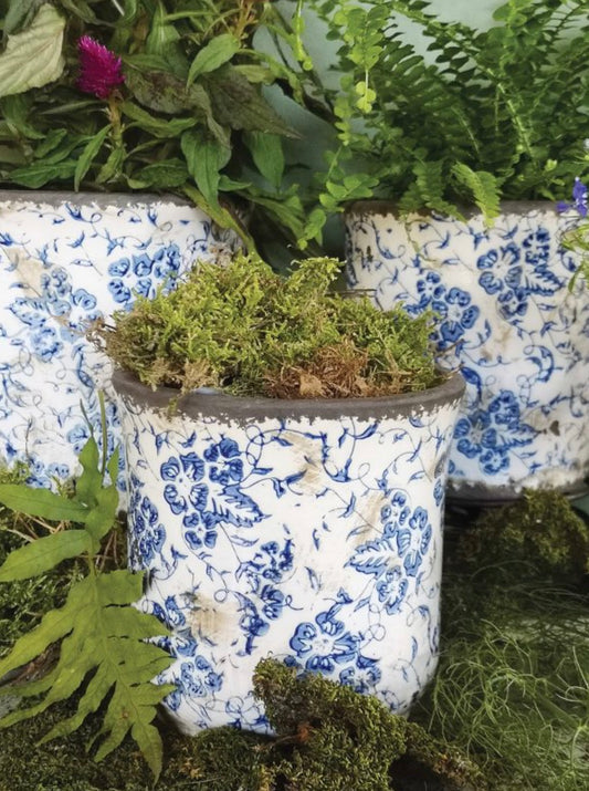 Flower Pot Petite blue