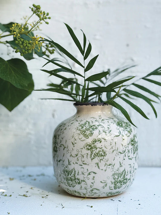 Jar Pottendam in blue or green