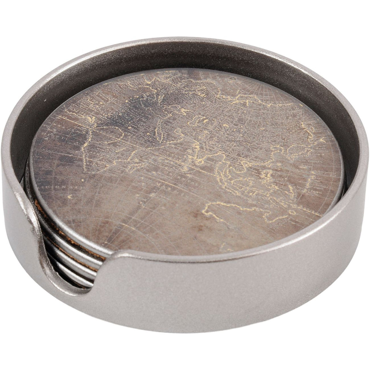 Vienna Antique Gold Atlas Coasters