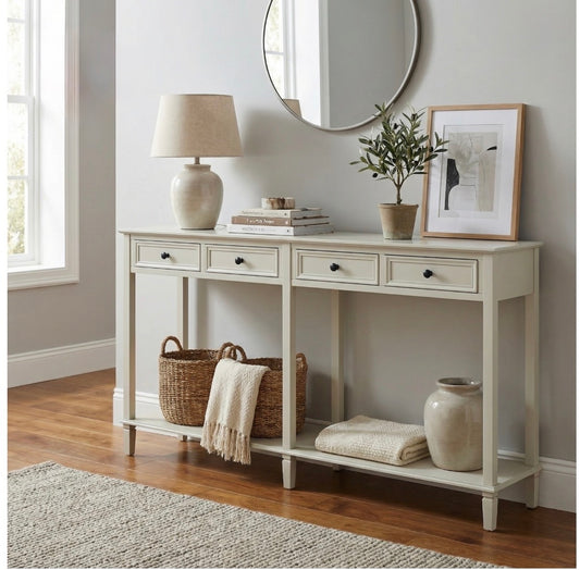 Belmont Collection 4 Drawer Console