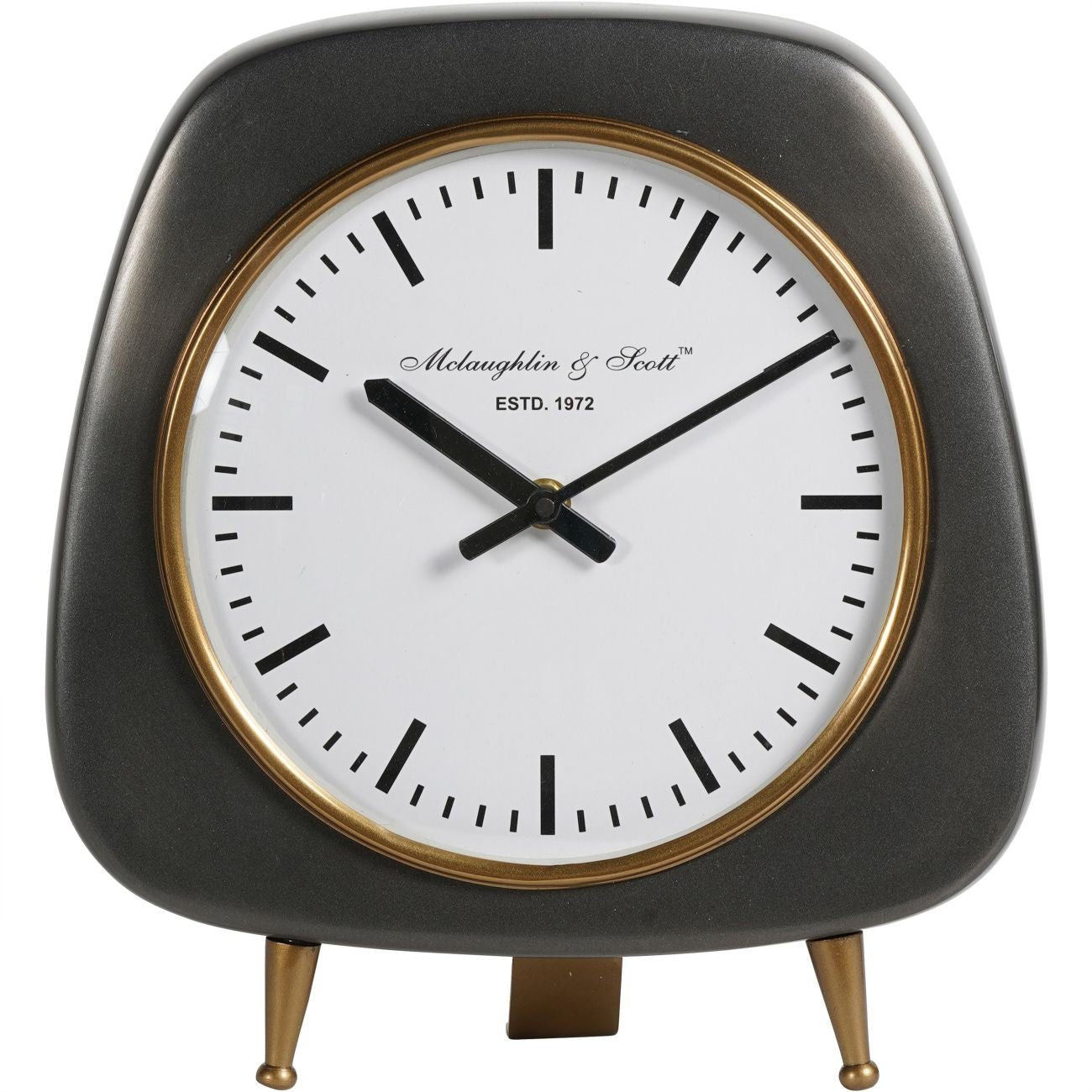 Aluminium Table Clock, Large - Seasons Home Interiors