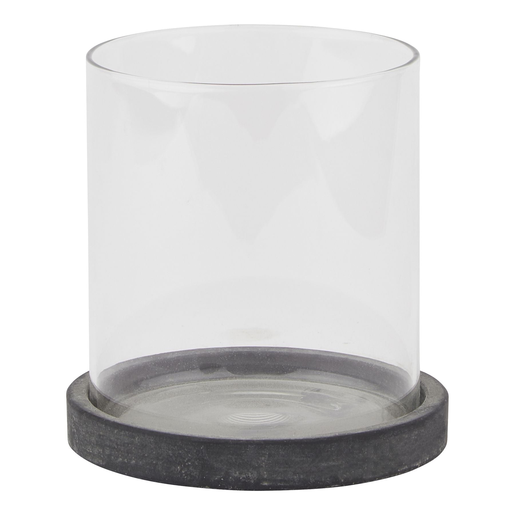 Amalfi Grey Hurricane Lantern - Seasons Home Interiors