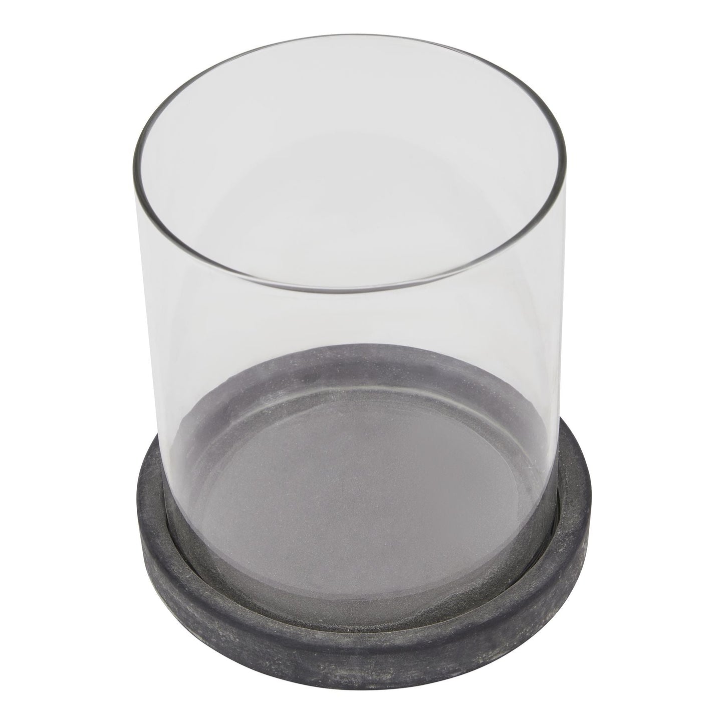 Amalfi Grey Hurricane Lantern - Seasons Home Interiors