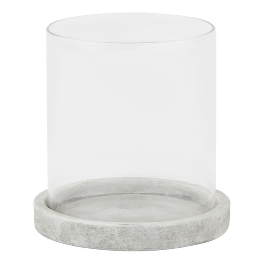 Athena Stone Hurricane Lantern - Seasons Home Interiors