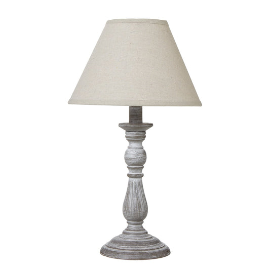 Augusta Column Table Lamp With Linen Shade - Seasons Home Interiors