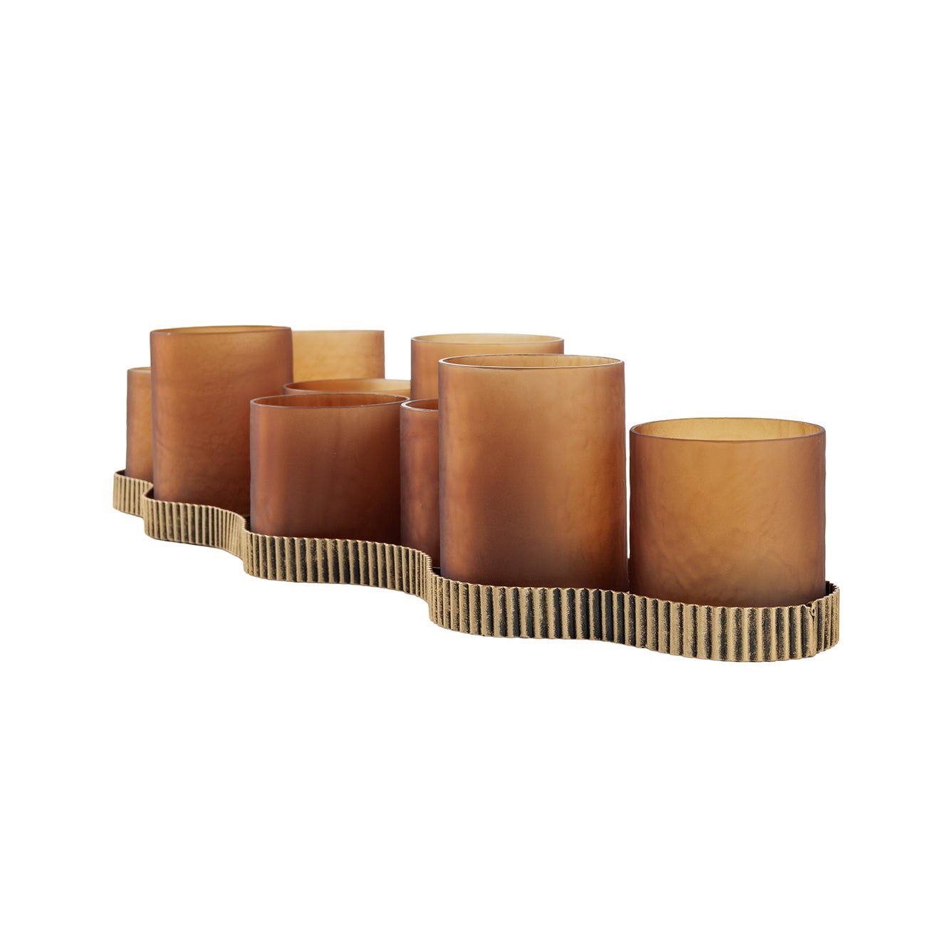 Belvedere Aged Gold Candle Holder - Seasons Home Interiors