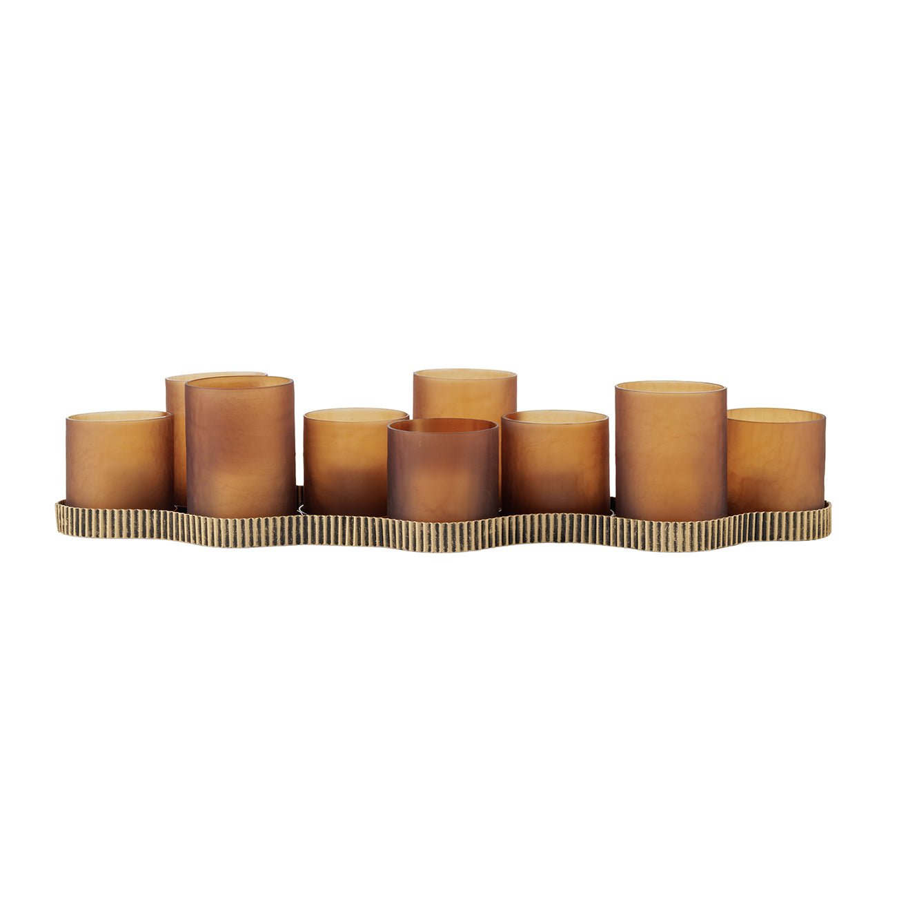 Belvedere Aged Gold Candle Holder - Seasons Home Interiors