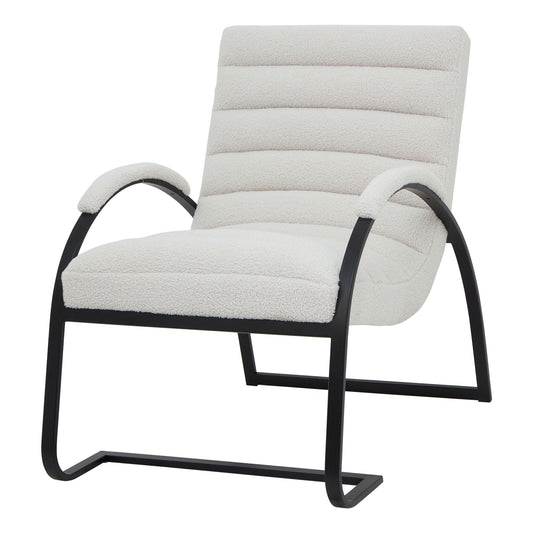 Boucle Ribbed Ark Chair - Seasons Home Interiors