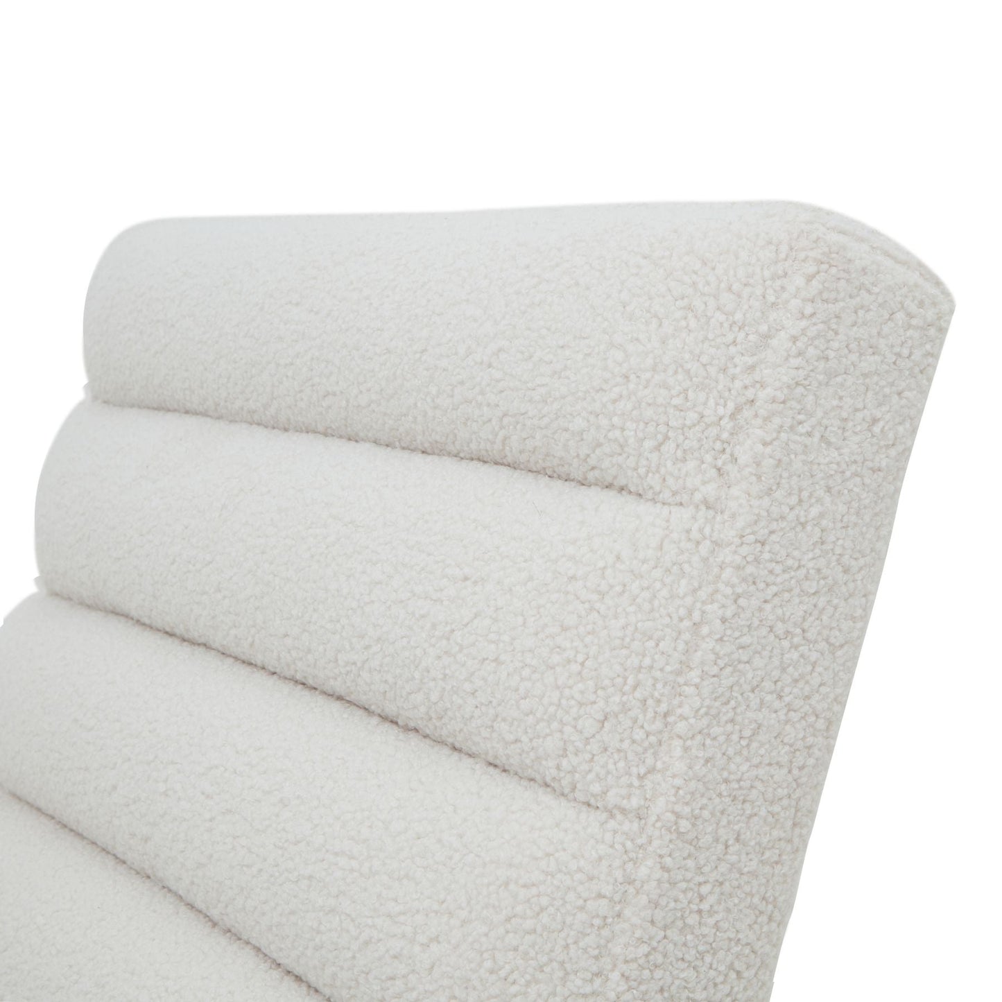 Boucle Ribbed Ark Chair - Seasons Home Interiors