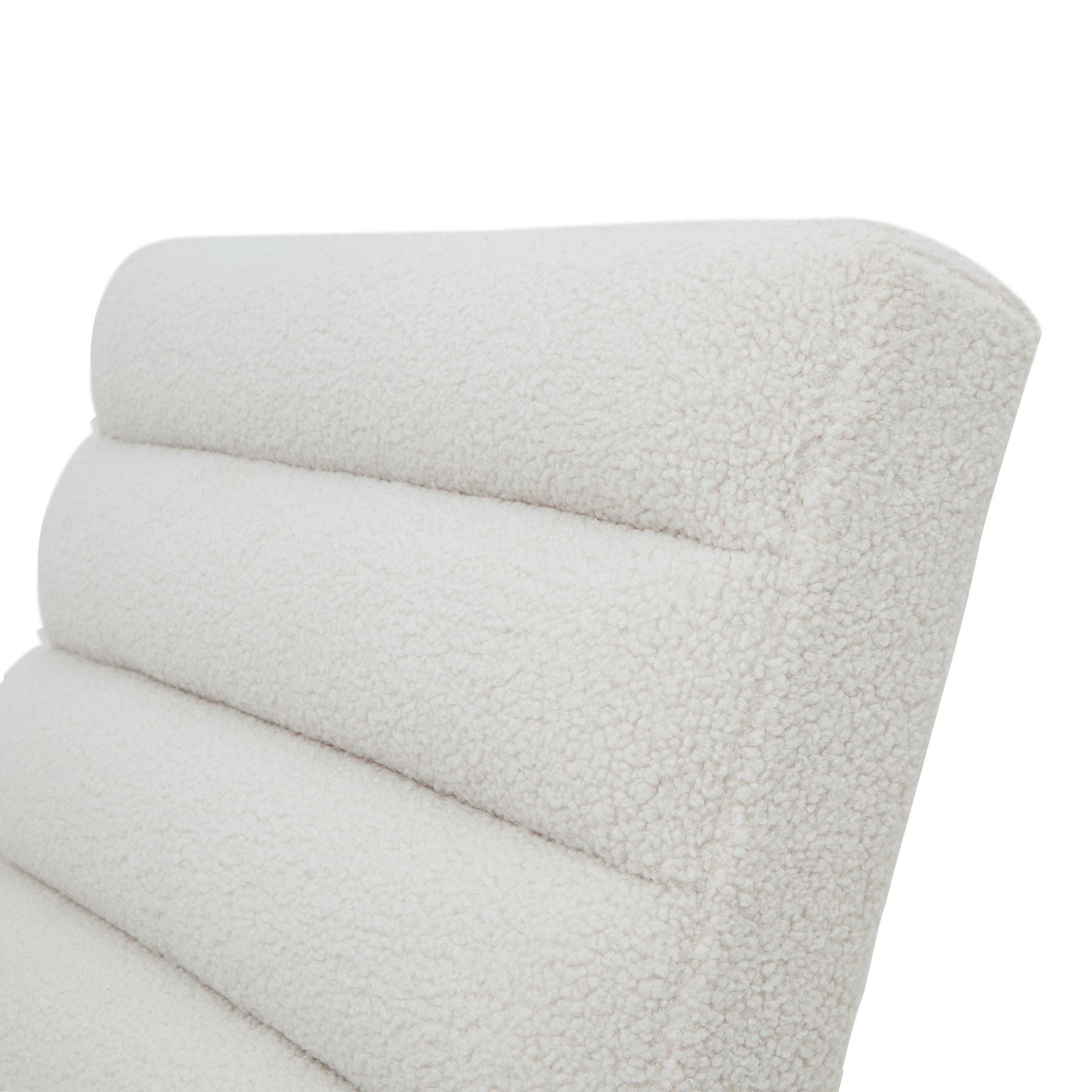 Boucle Ribbed Ark Chair - Seasons Home Interiors