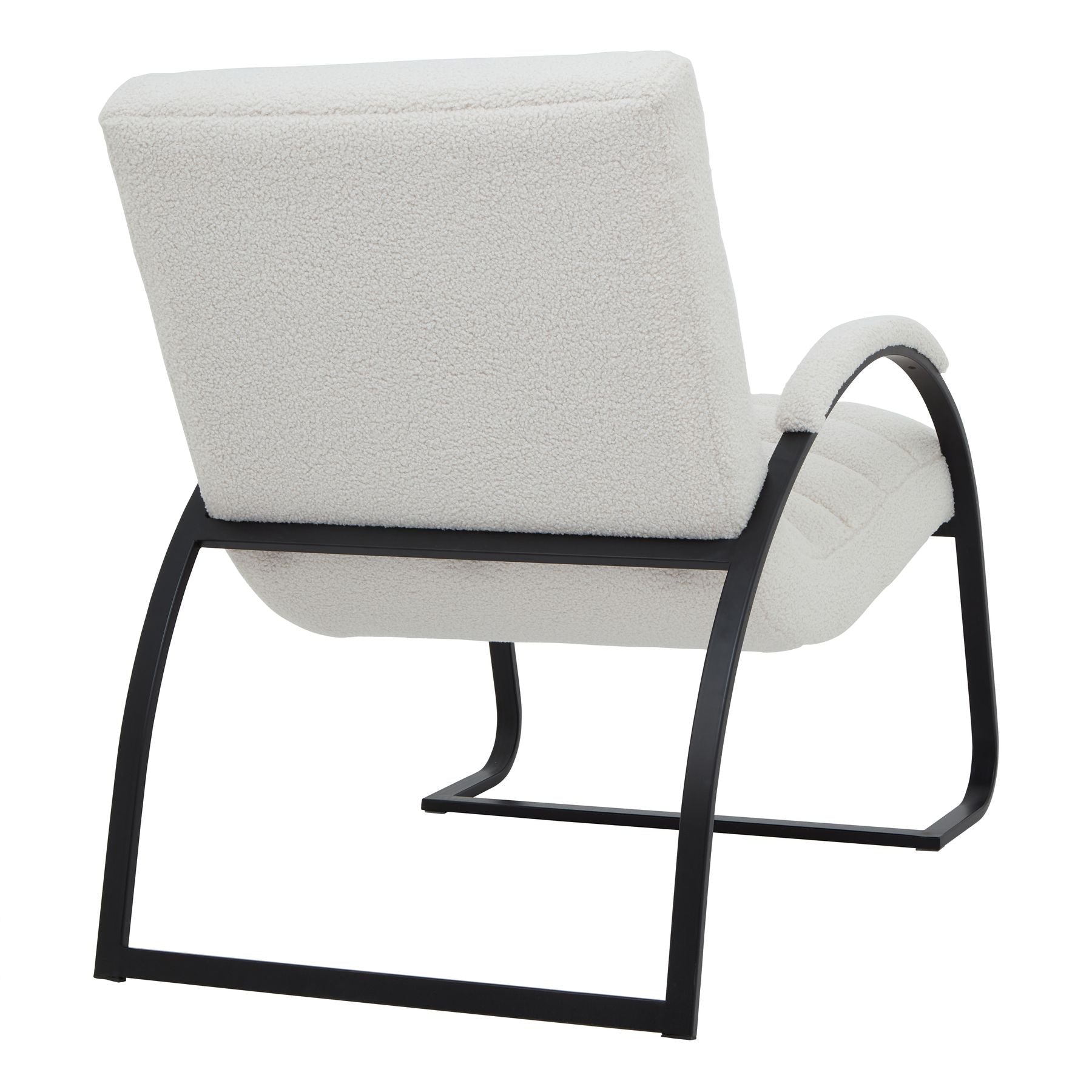 Boucle Ribbed Ark Chair - Seasons Home Interiors