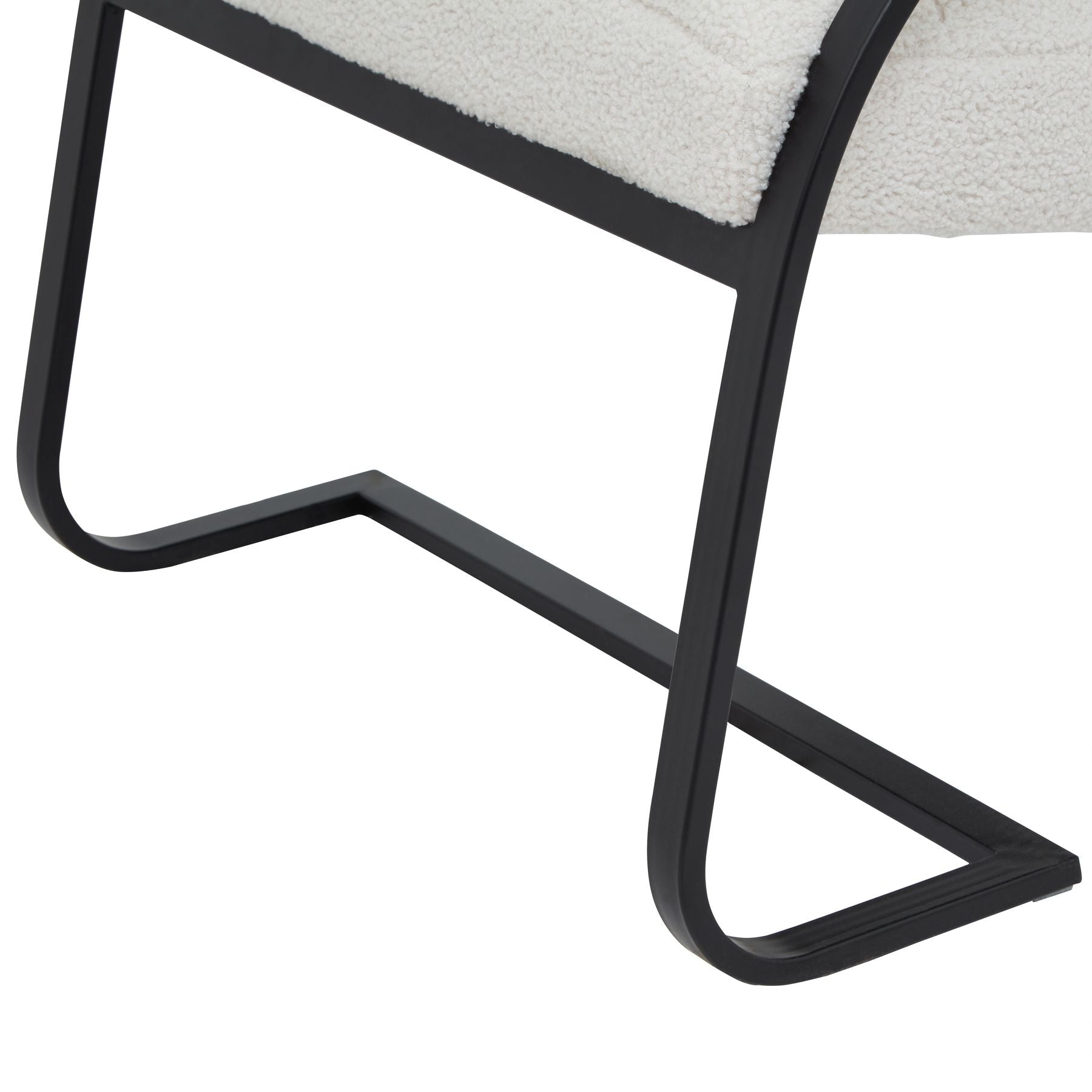 Boucle Ribbed Ark Chair - Seasons Home Interiors