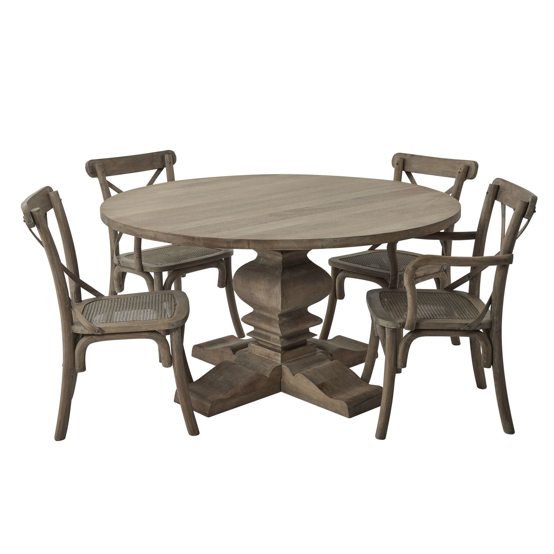 Copgrove Collection Round Pedestal Dining Table - Seasons Home Interiors
