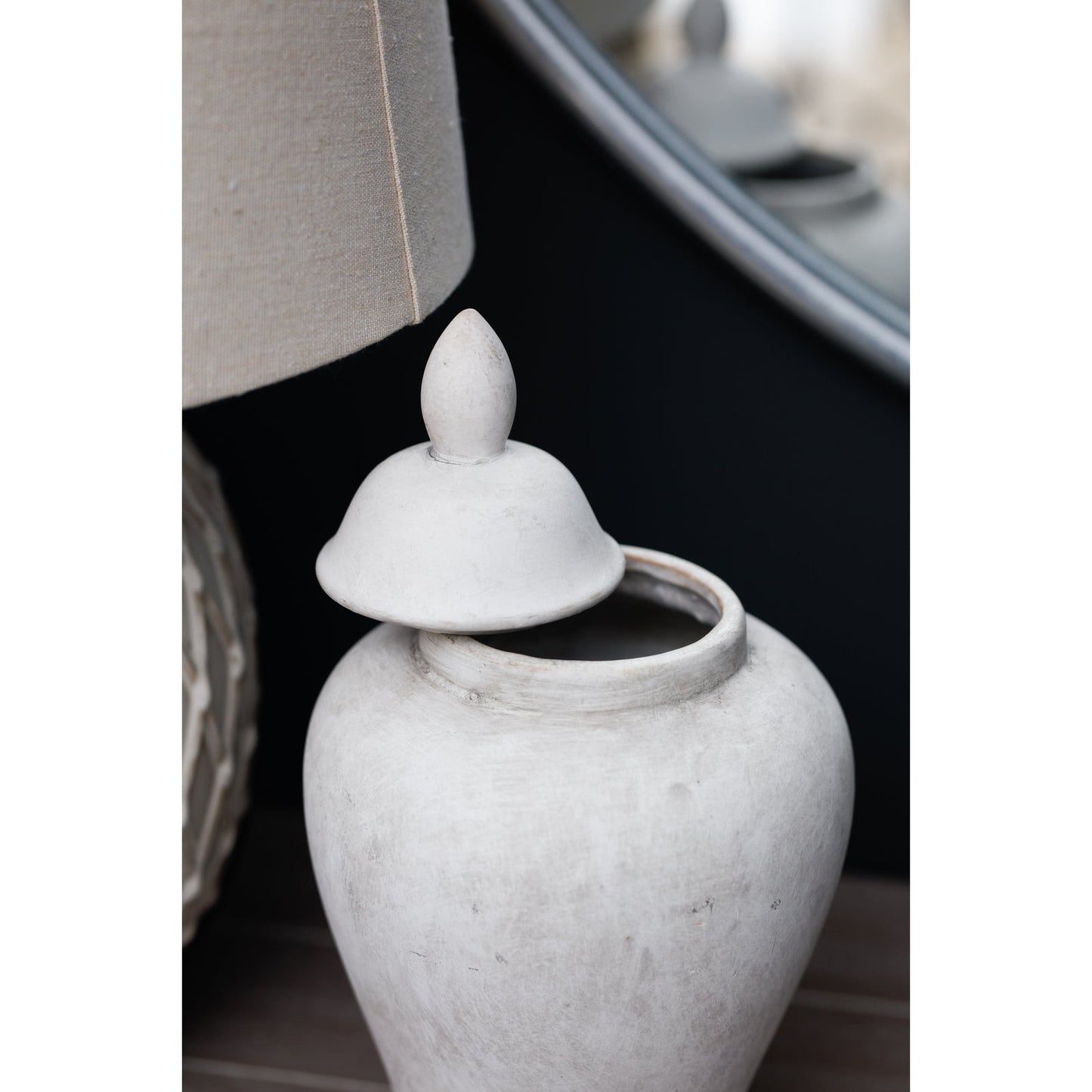 Darcy Stone Ginger Jar - Seasons Home Interiors
