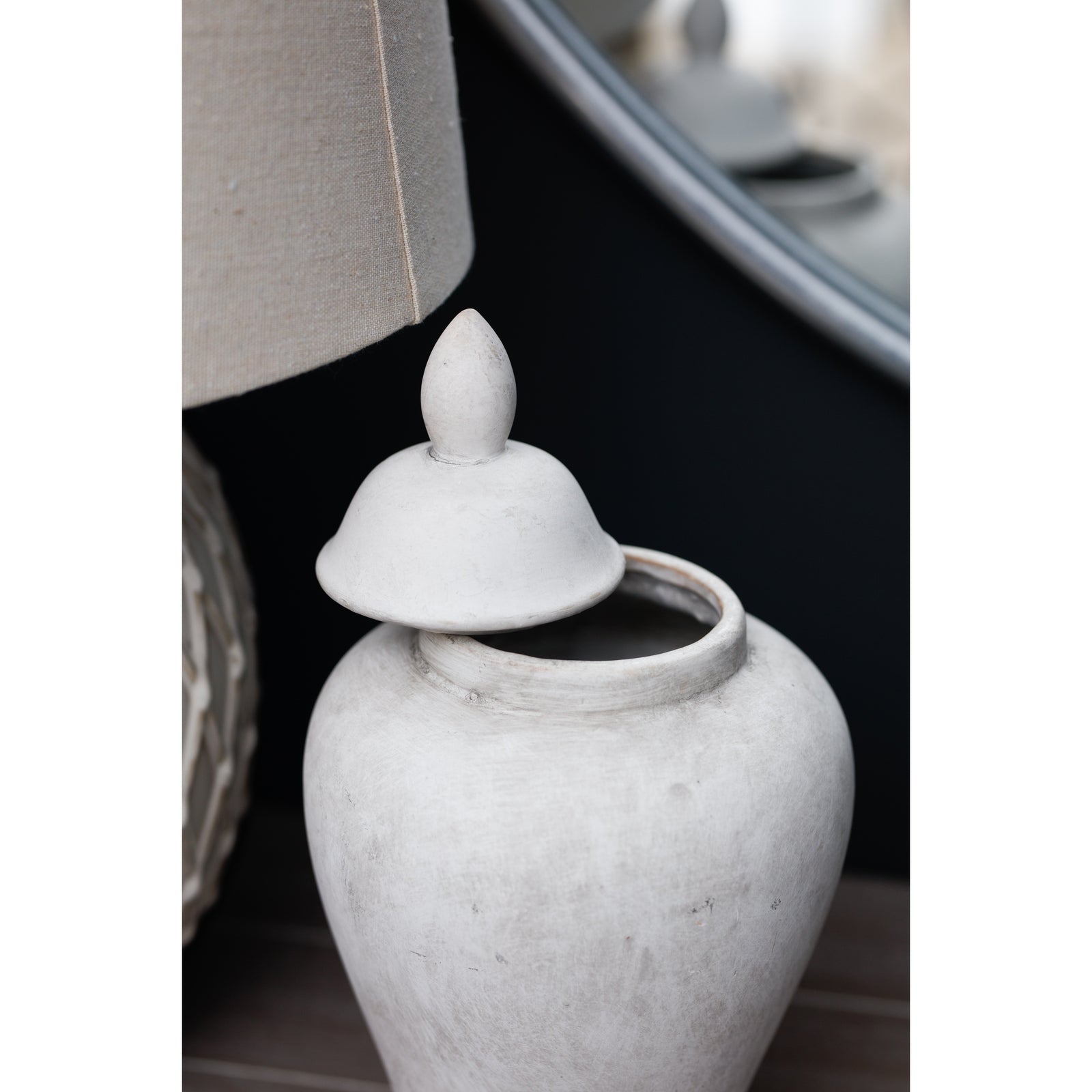 Darcy Stone Ginger Jar - Seasons Home Interiors