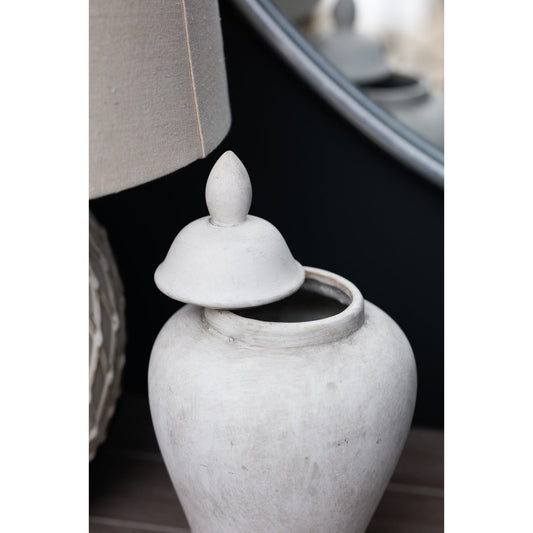 Darcy Stone Ginger Jar - Seasons Home Interiors