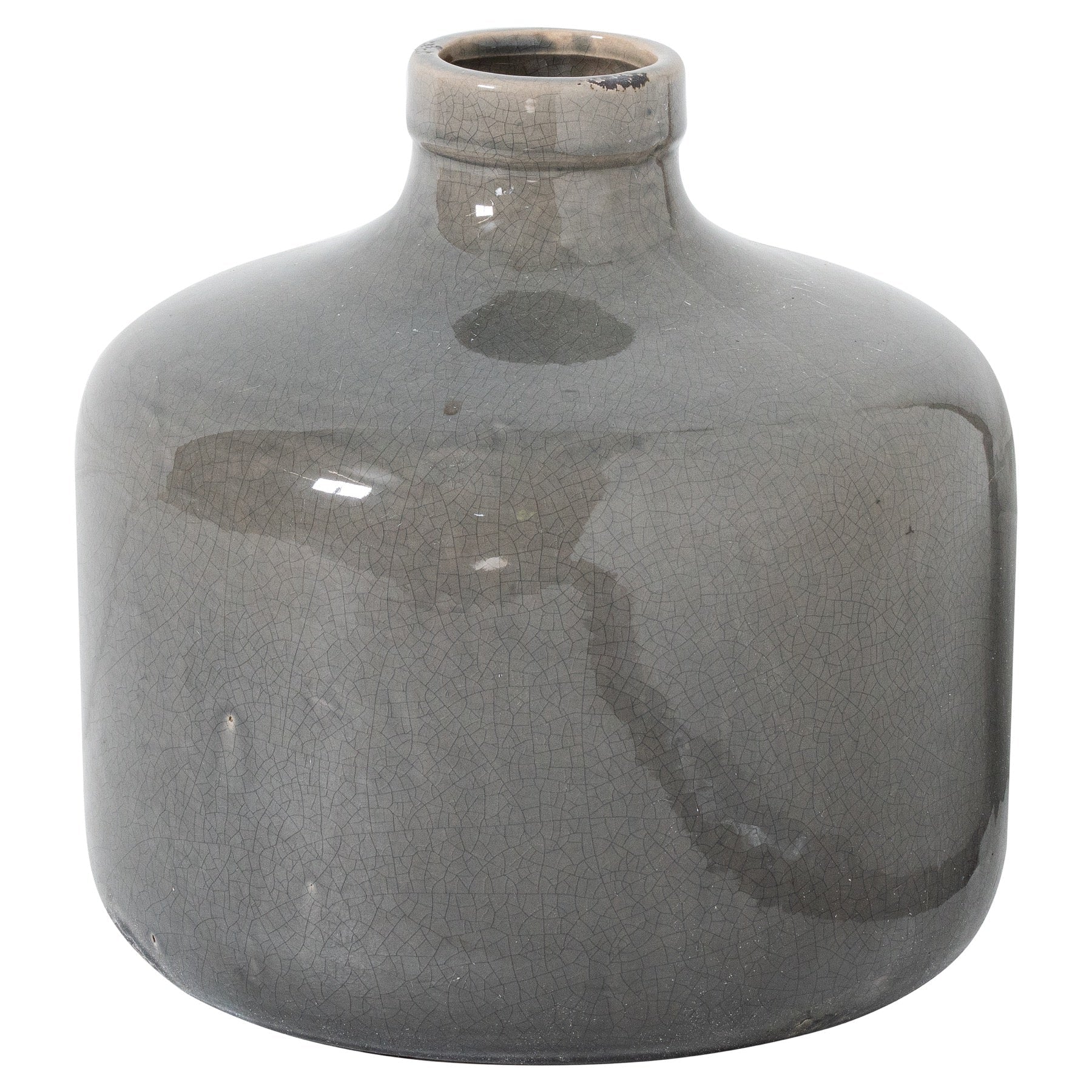 Garda Grey Glazed Chive Vase - Seasons Home Interiors