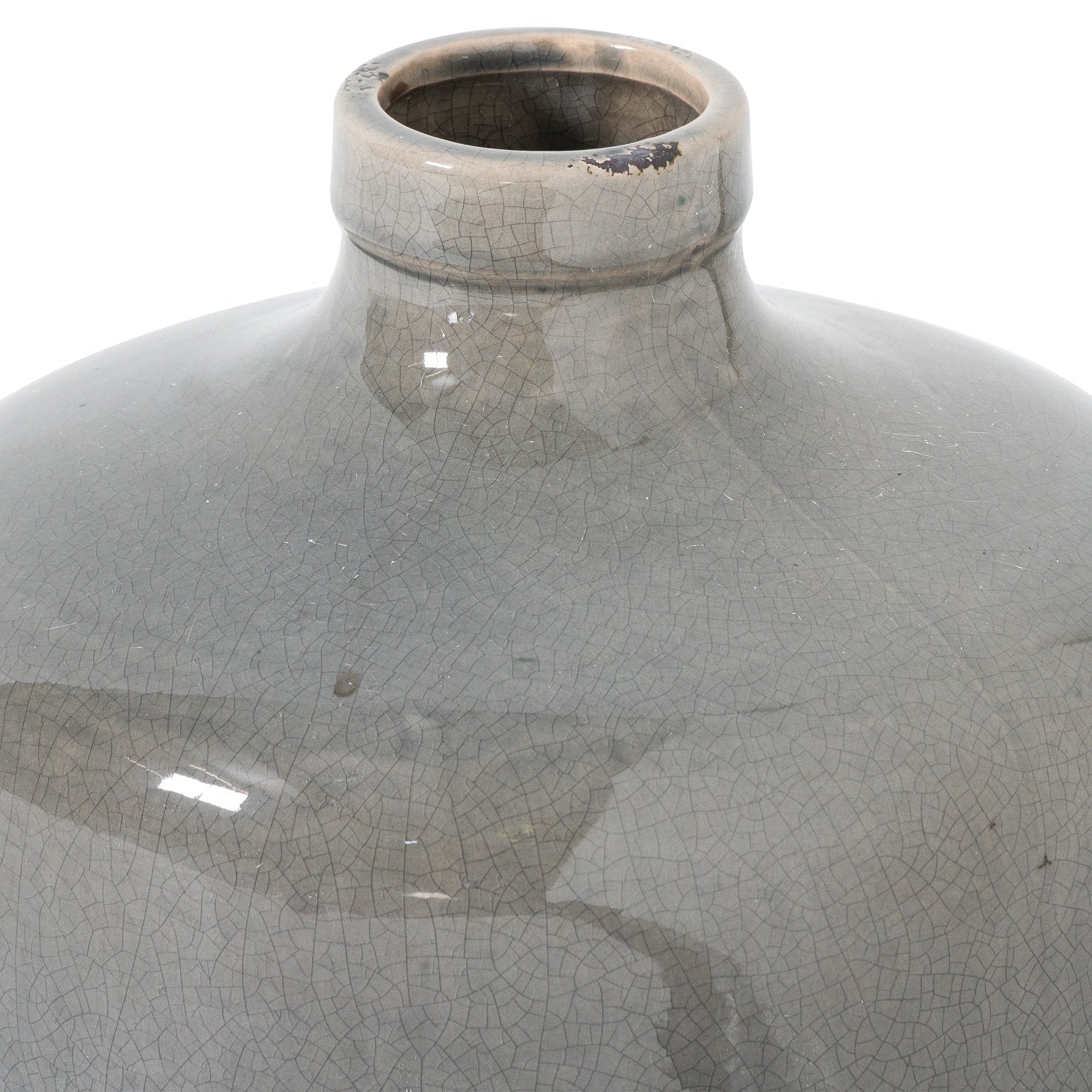 Garda Grey Glazed Chive Vase - Seasons Home Interiors