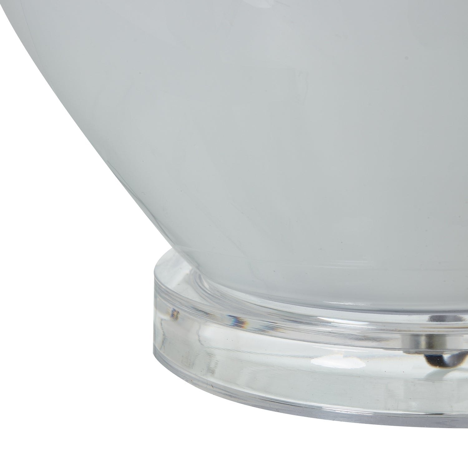 Grey Shadows Table Lamp With Linen Shade - Seasons Home Interiors