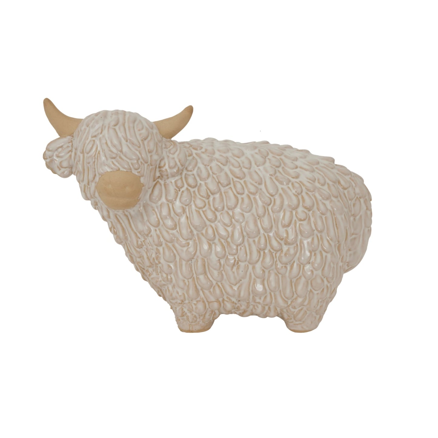 Large Alora Ceramic Highland Cow - Seasons Home Interiors