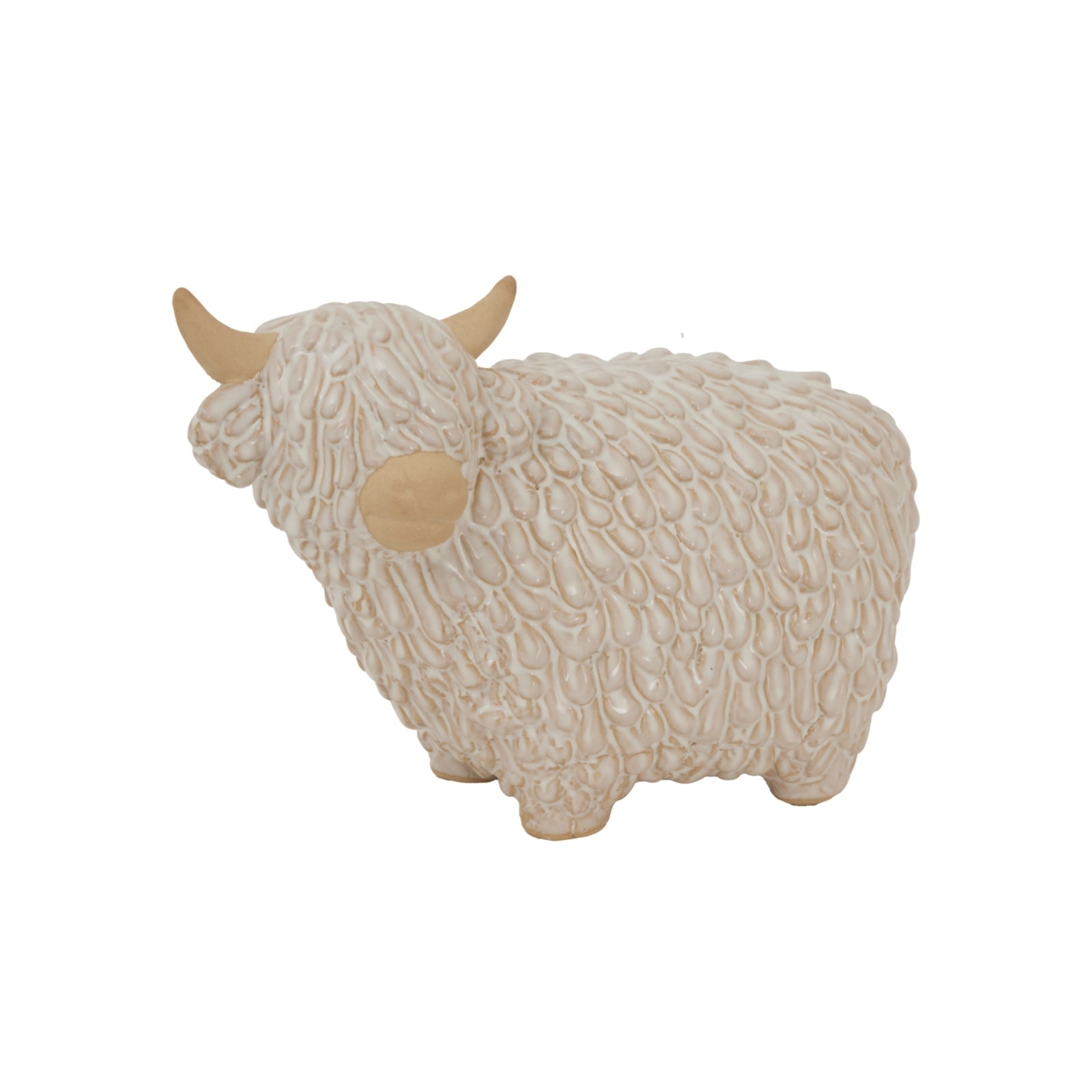Large Alora Ceramic Highland Cow - Seasons Home Interiors