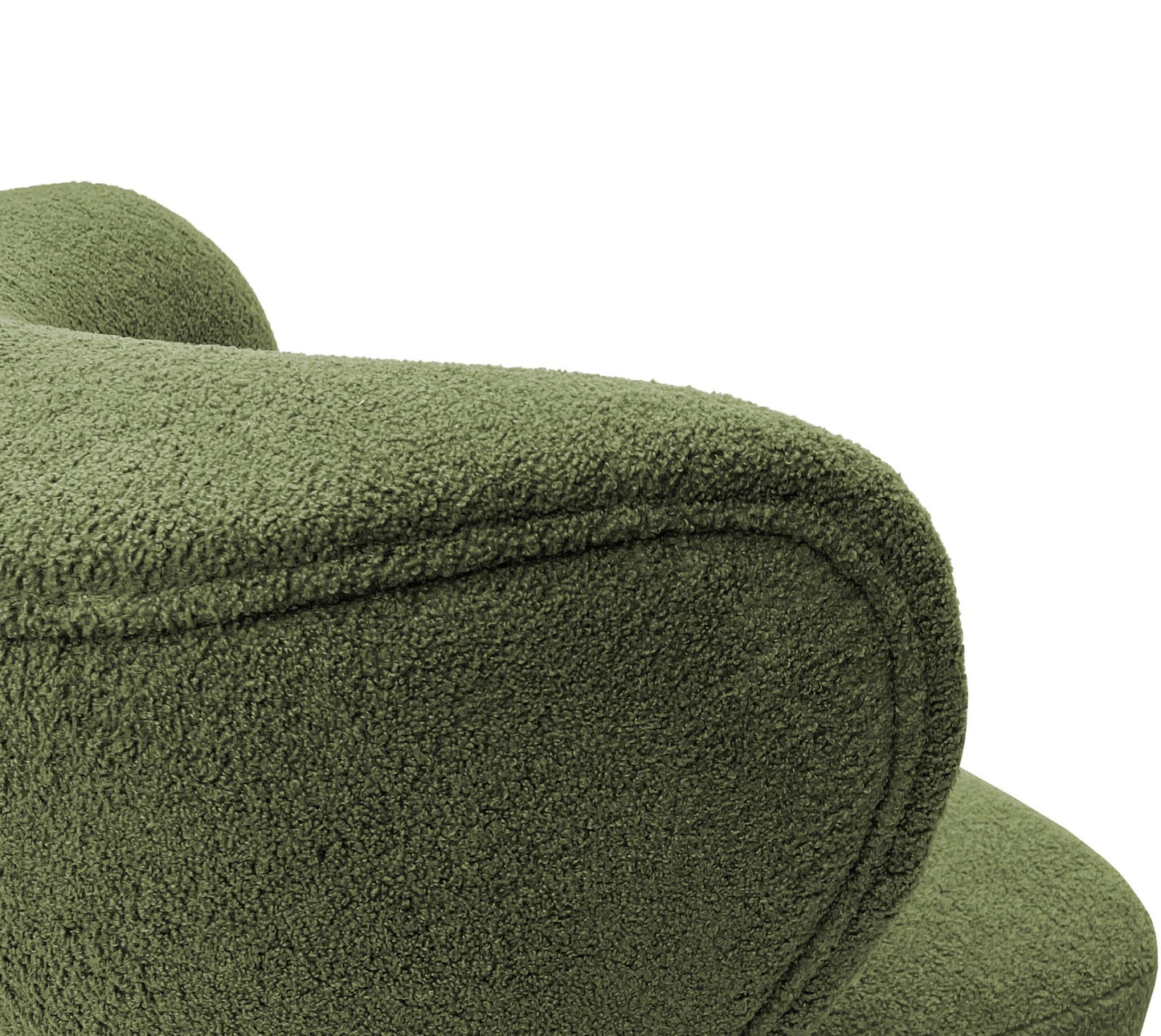 Lewis Wingback Occasional Chair Hunter Green Boucle - Seasons Home Interiors